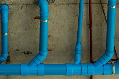 Katı atık ve sıhhi Pvc boru hattı süspansiyon.