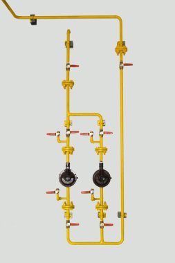 sarı gaz boru vanası ve regülatör