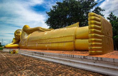 Tayland 'da yaslanan büyük Buda.