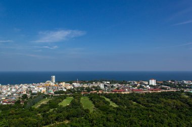 Hua-Hin plajı, Khao Hinlekfai manzaralı Khiri Khan..