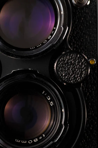 Cameralens Close Foto Achtergrond Studio — Stockfoto