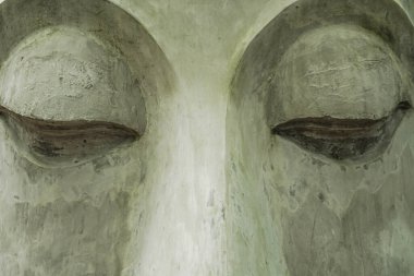 Budizm ve mimari, Tayland tapınakları, heykeller, heykeller, yapraklar, kutsal tanrıların gözleri, Budizm, Asya, Tayland 'daki inançlar