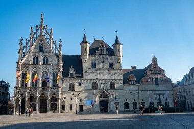MECHELEN, Malines, Antwerp, BELGIUM, November 14, 2022, cityhall or Town Hall of Malin. High quality photo