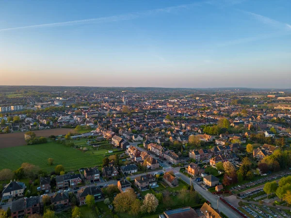 Halle Flandern Brabant Region Belgien 2023 Flygfoto Över Staden Halle — Stockfoto