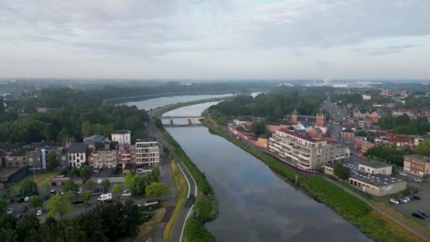 Duffel Antuérpia Bélgica Junho 2023 Cidade Vila Duffel Área Antuérpia — Vídeo de Stock