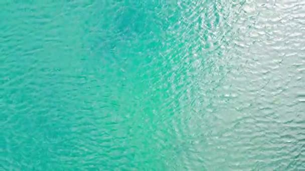 Footage Captures Tranquil Beauty Wooden Pier Extending Serene Turquoise Waters — Stock Video