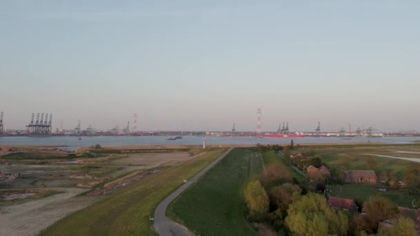 Червня 2023 Антверпен Бельгія Цей Фондовий Відеозапис Відображає Сутність Промислової — стокове відео