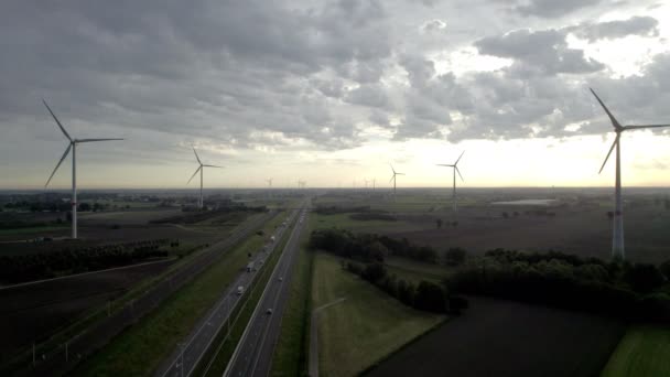 Questo Filmato Drone Presenta Una Sorprendente Vista Aerea Dell Autostrada — Video Stock