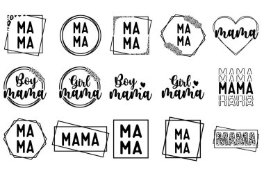 Leopar Mama Bundle SVG, Mama Bundle SVG, Mom Life Bundle