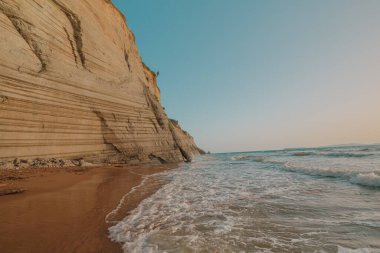 Günbatımında arka planda gökyüzü, Korfu, Yunanistan