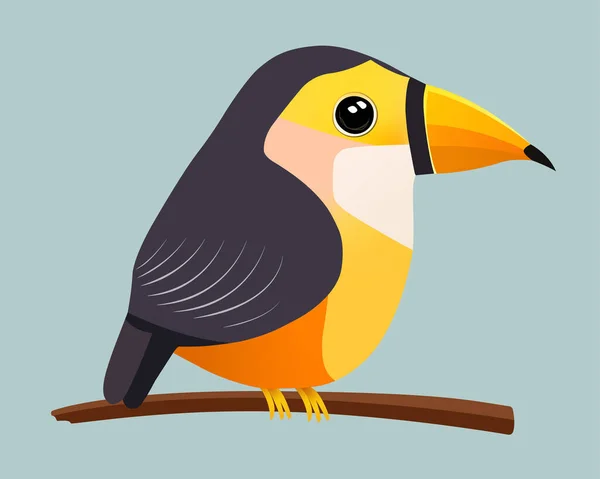 造型可爱的扁豆鸟矢量设计 — 图库矢量图片