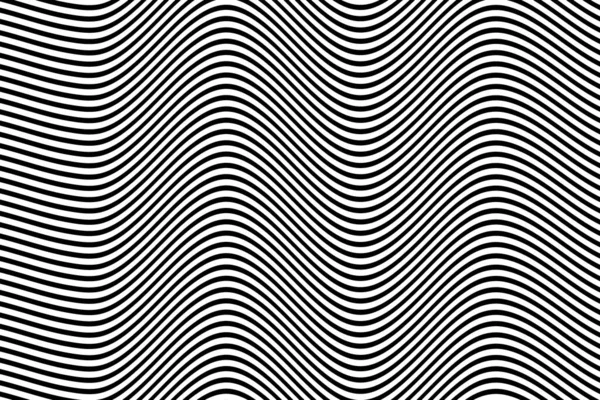 Líneas Negras Diagonales Abstractas Patrón Onda Fondo Blanco — Vector de stock