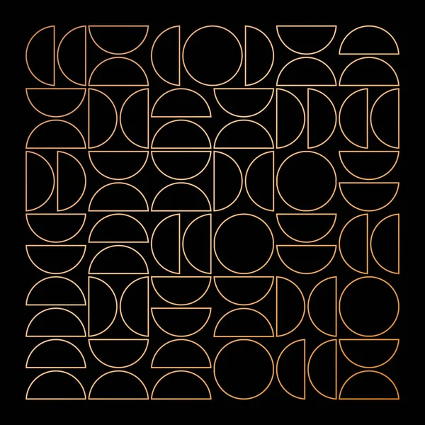 Geometrik kare şekilli altın kulaç, Bauhaus stili, İsviçre sancak deseni..