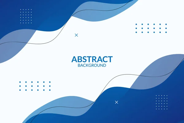 Abstrait Bleu Dégradé Fond Dynamique Formes Vecteur — Image vectorielle