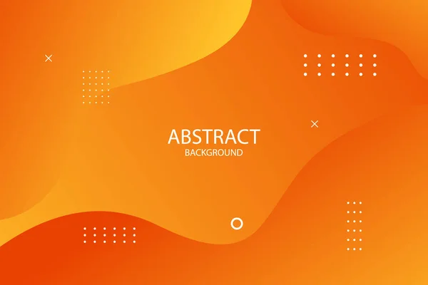 Abstracto Naranja Gradiente Fondo Formas Dinámicas Vector Ilustración — Vector de stock