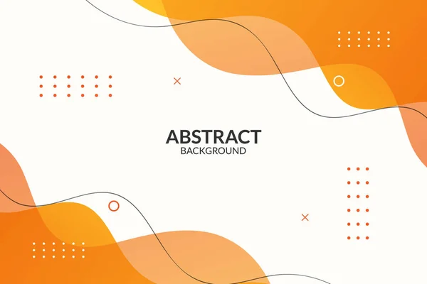 Abstrait Orange Dégradé Fond Dynamique Formes Vecteur — Image vectorielle