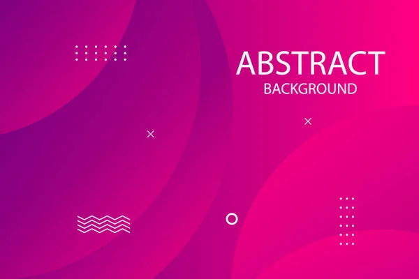 Abstracto Rosa Púrpura Degradado Fondo Formas Dinámicas Vector Ilustración — Vector de stock