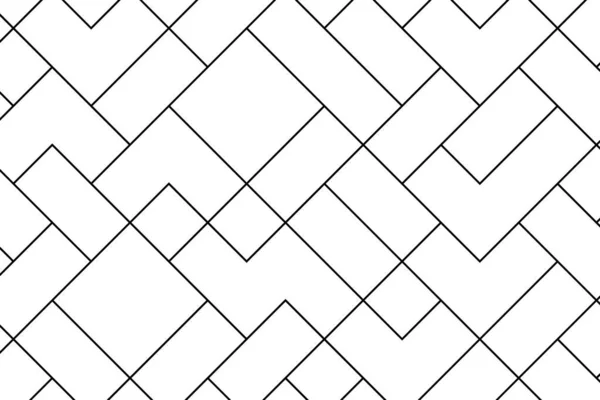 Abstrakte Mondrianische Diagonale Schwarze Linie Auf Weißem Hintergrundmuster Für Tapete — Stockvektor