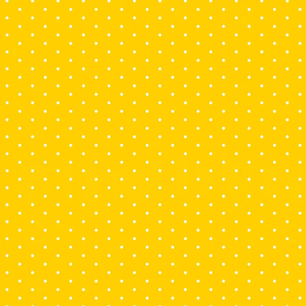 Abstract Naadloos Geometrisch Wit Punt Patroon Met Gele — Stockvector