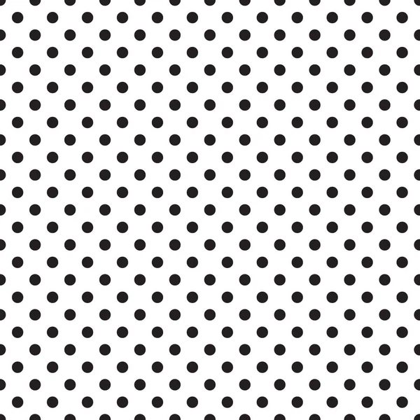 Abstrait Sans Couture Géométrique Point Noir Motif Vecteur — Image vectorielle
