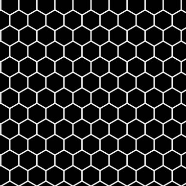 soyut geometrik siyah altıgen desenli sanat.