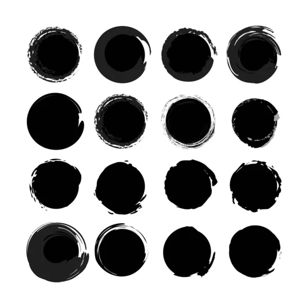 soyut geometrik çember şekil fırça dekoratif vektörü.