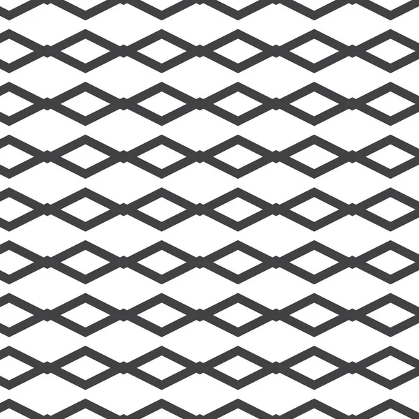 Abstract Naadloos Geometrisch Horizontaal Rhombus Lijn Patroon Kunst — Stockvector