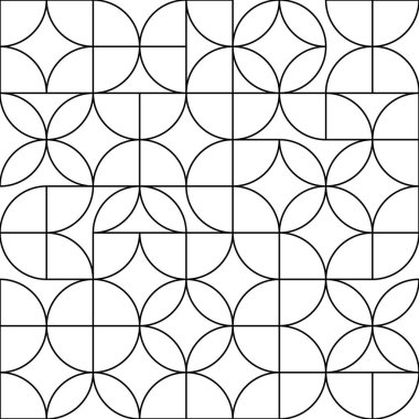 Soyut kesintisiz geometrik desen vektör çizim.