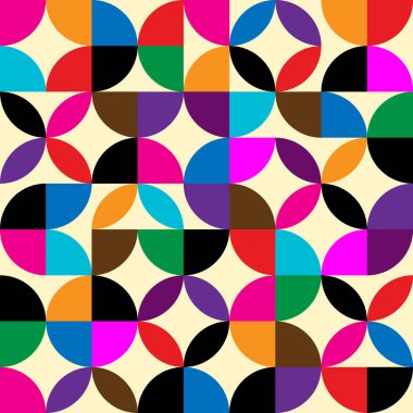 Soyut kesintisiz geometrik desen vektör çizim.