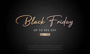 Kara Cuma güzel vektör tasarımı.