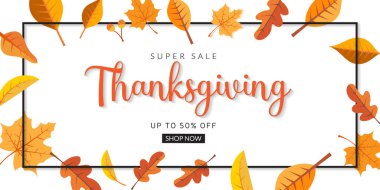 Şükran Günü yaratıcı pankart vektör tasarımı