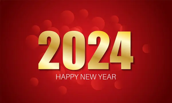 Feliz Año Nuevo 2024 Arte Vectorial Creativo Gráficos Vectoriales