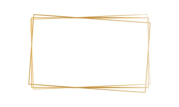 soyut ince altın çerçeve tasarımı.