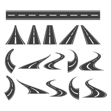 Basit farklı kıvrımlı yollar..