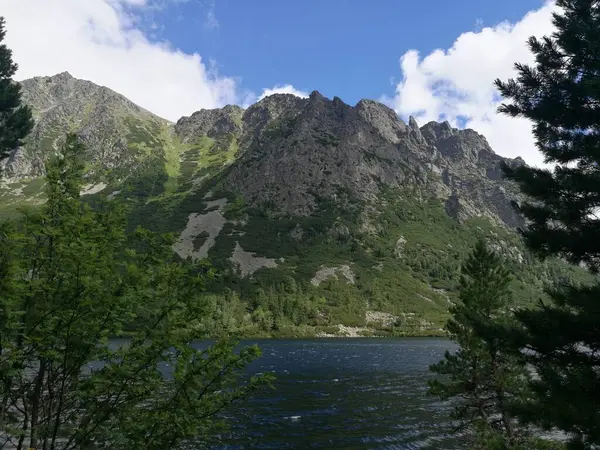 Schöne Landschaft Des Sees Der Tatra Slowakei — Stockfoto