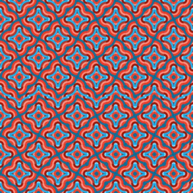 Soyut kumaş deseni geometrik, tekstil, giysi, fayans, perde, masa örtüsü, halı için parlak renkli sanatsal tasarımdır..