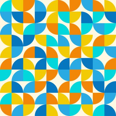 Kumaş desenleri, çantalar, giysiler, kitap kılıfları, broşürler, tekstil, giysiler için güzel çok renkli geometrik desen.