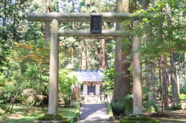 Echizen-cho 'daki Tsurugi Tapınağı manzarası, Fukui Bölgesi, Japonya