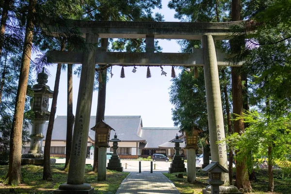 Vista Del Santuario Tsurugi Echizen Cho Prefectura Fukui Japón — Foto de Stock