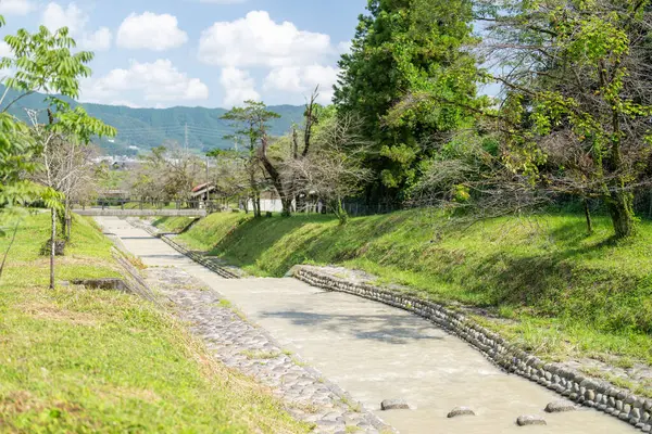 Пейзаж Прогулки Парке Асатори Городе Ибигава Префектура Гифу Япония — стоковое фото