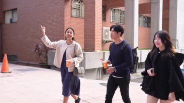 Taipei 'nin Da' an bölgesinde, genç bir Tayvanlı erkek ve kadını 20 'li yaşlarda bir Güney Asyalı kadınla bir üniversite kampüsünde arkadaşça yürürken ve sohbet ederken gösteren bir video var..