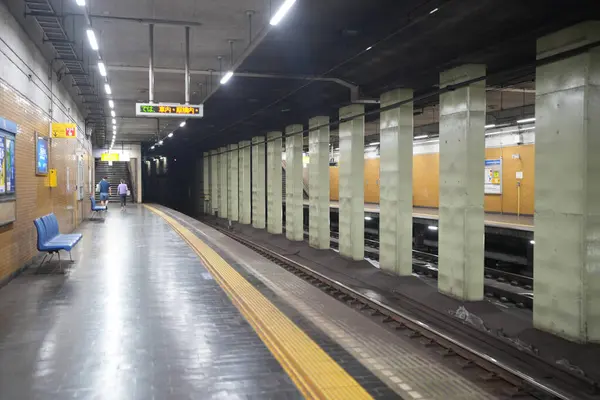 stock image Scene inside Kobe Sannomiya Station in Sannomiya, Kobe City, Hyogo Prefecture, Japan, during summer 2037.