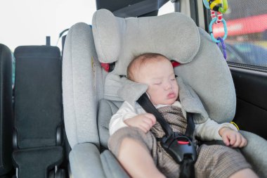 6 aylık bir bebek ve 3 yaşındaki Japon bir kız arka koltukta rahat bir şekilde uyuyorlar. Sıcak bir bahar gününde, sakin bir kırsal bölgede, hafif güneş ışığıyla çevrili bir şekilde ele geçirildi..