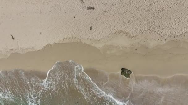 Luchtfoto Van Indonesisch Tropisch Strand — Stockvideo