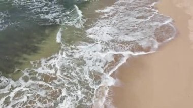 Endonezya Tropikal Plajı Havadan Görünümü