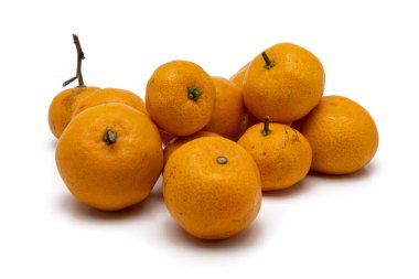 Turuncu izole edilmiş. Beyaz üzerine Shantang Orange. Beyaz arkaplanda Shantang Burma Turuncusu.