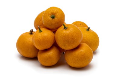 Turuncu izole edilmiş. Beyaz üzerine Shantang Orange. Beyaz arkaplanda Shantang Burma Turuncusu.