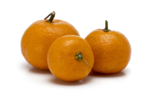 Pomarańcza Shantang Orange Białym Shantang Birmańska Pomarańcza Białym Tle — Zdjęcie stockowe
