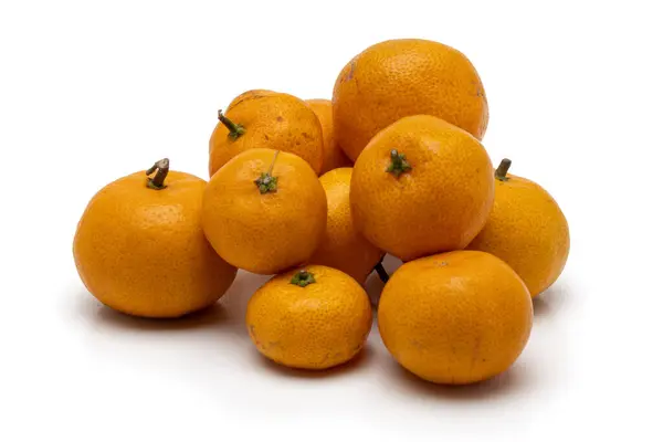 Oranžová Izolovaná Shantang Orange Bílém Shantang Barmské Oranžové Bílém Pozadí — Stock fotografie