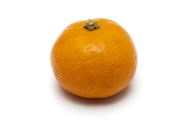 Оранжевый Оранжевый Шантанг Белом Shantang Burmese Orange Белом Фоне — стоковое фото